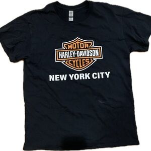 Harley-Davidson Black Tee with Orange Logo